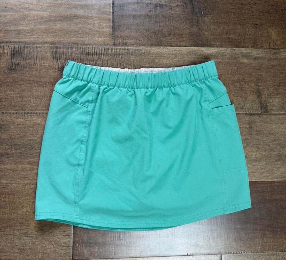 Patagonia Happy Hike Skort Size S Teal Athletic Skirt